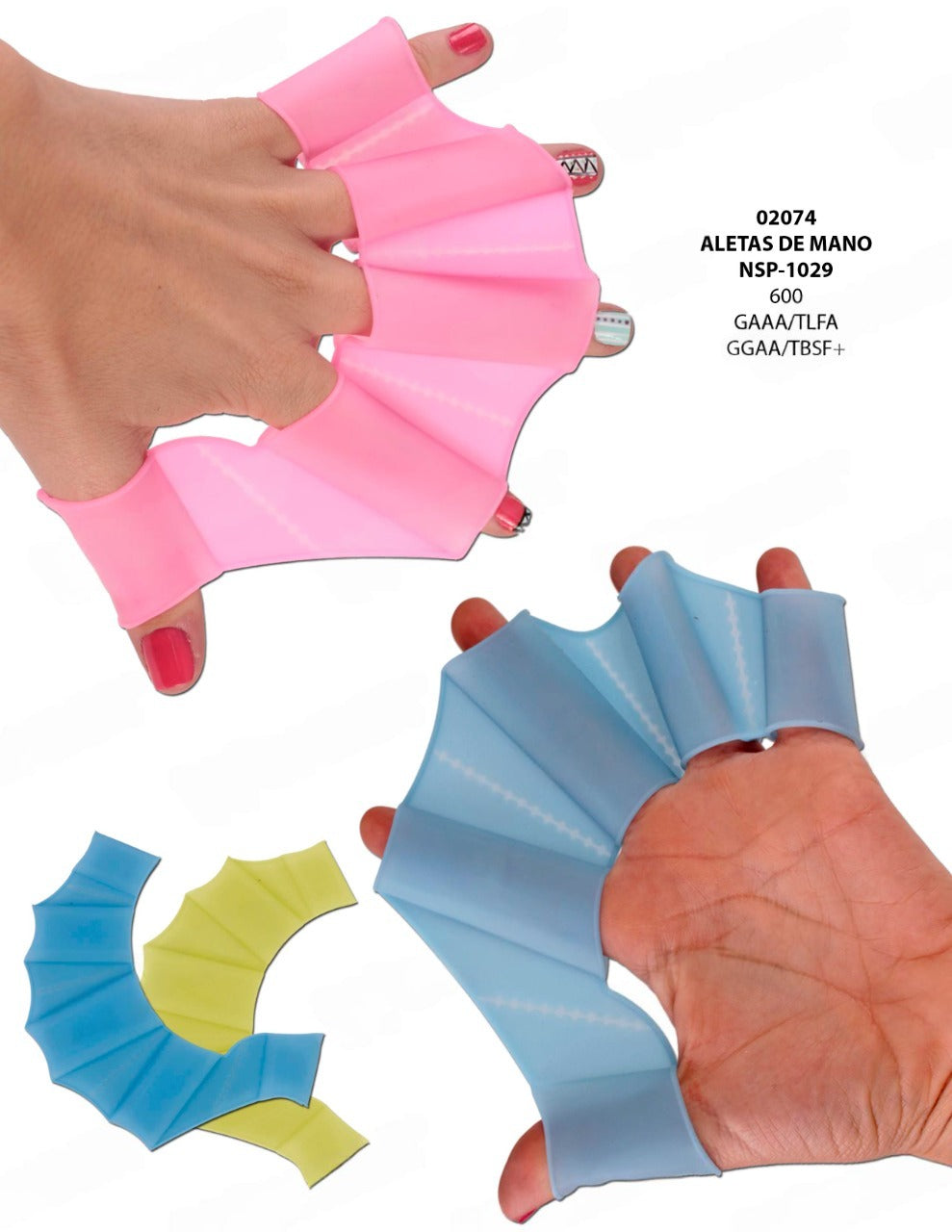 Aletas de Mano para Natación Wonder Sport – Mayor Impulso y Potencia en el Agua