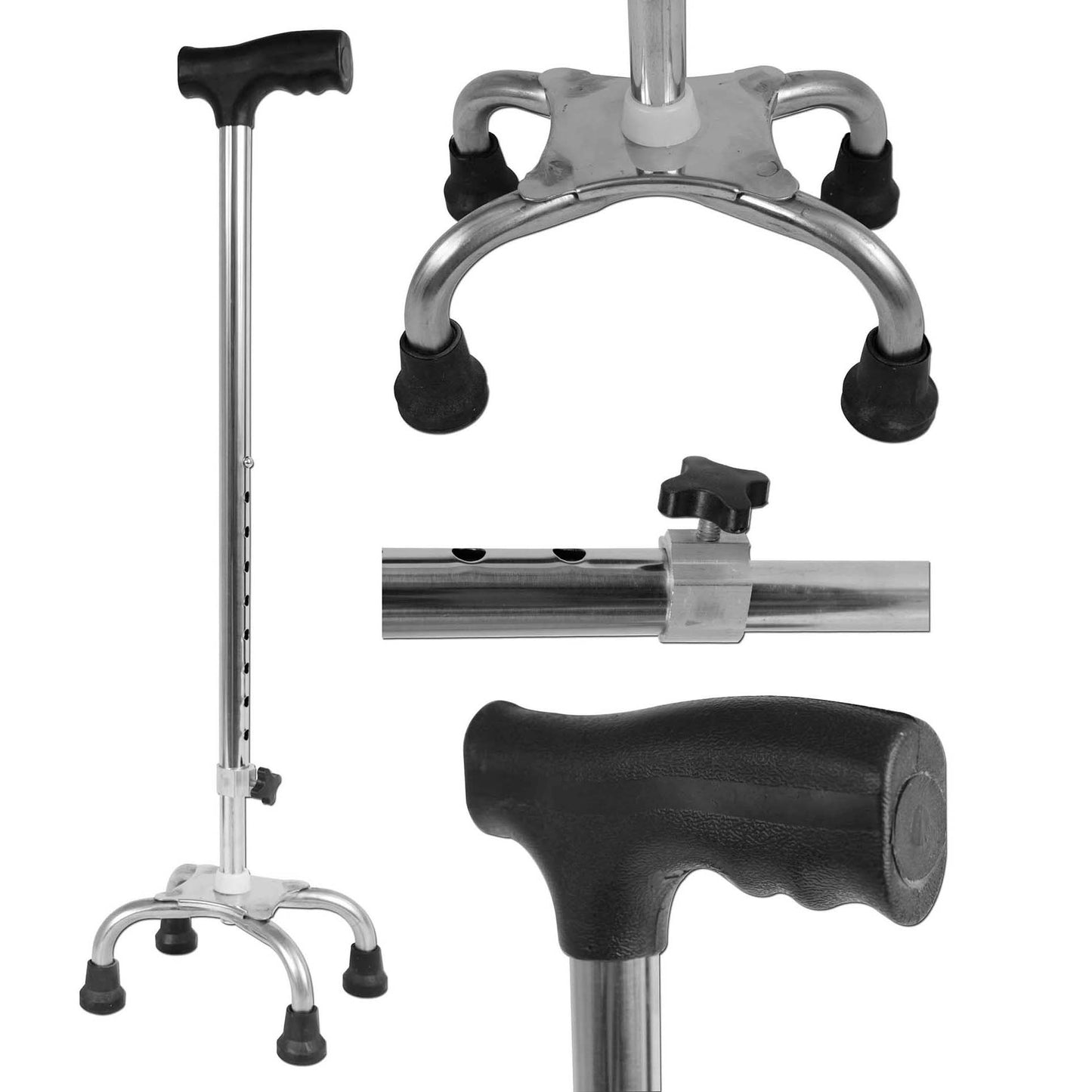 Bastón Graduable De 4 Patas