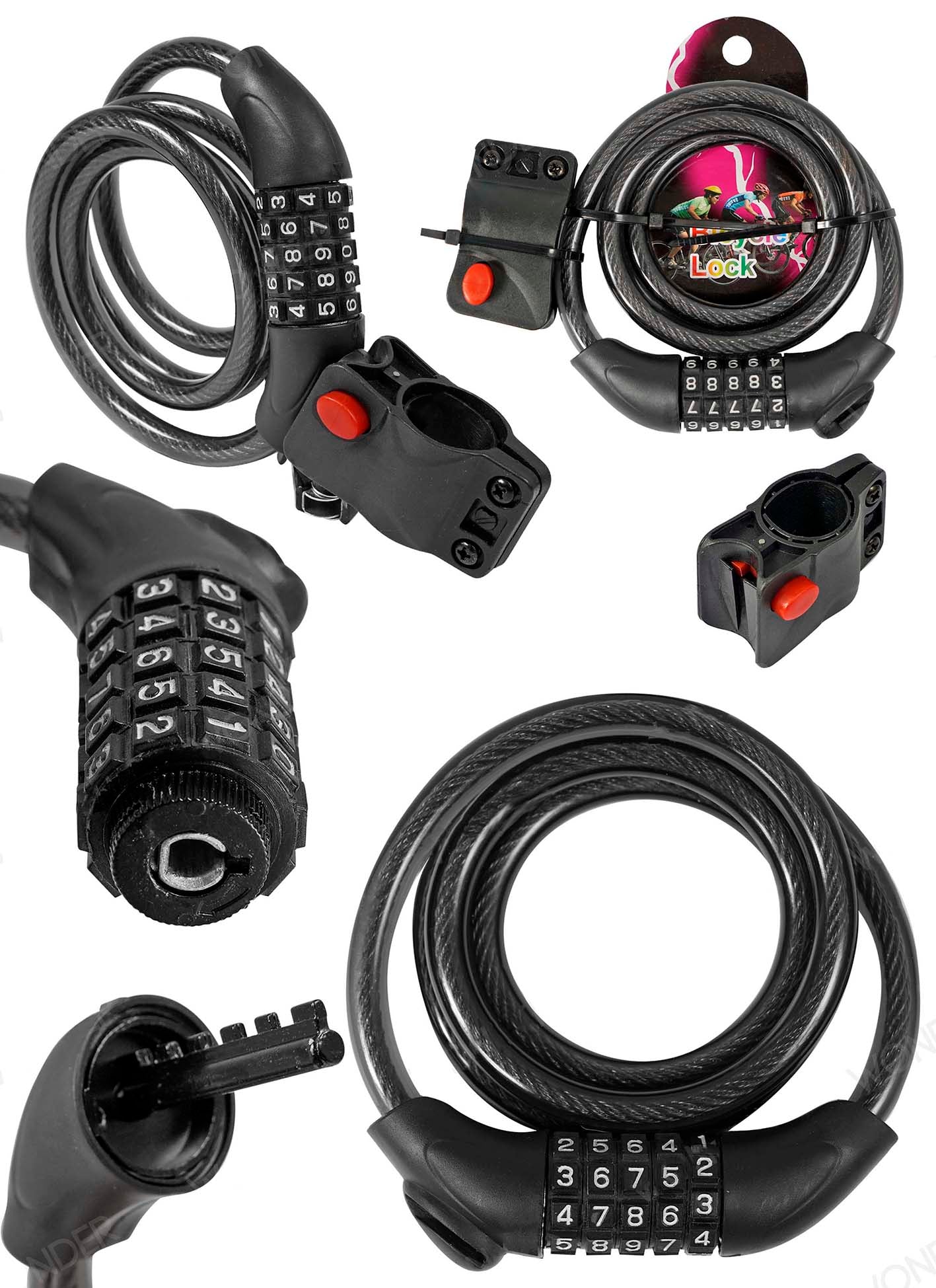 Candado para Bicicleta con Clave de Seguridad