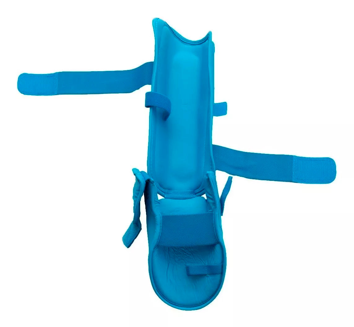 Canillera Espinillera Con Protector De Pie Para Karate