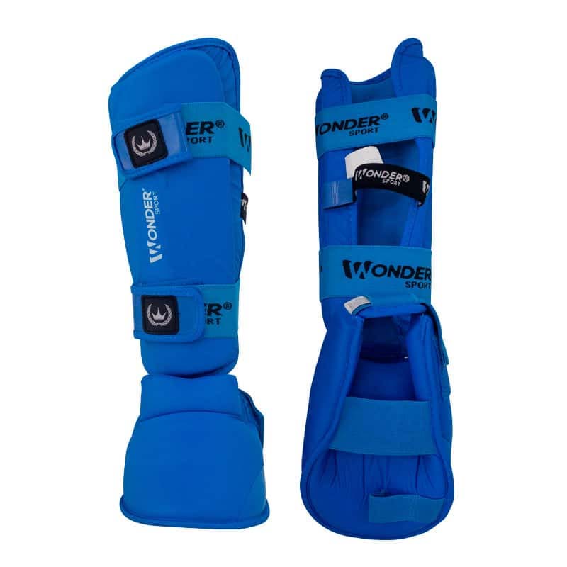 Canillera Espinillera Con Protector De Pie Para Karate