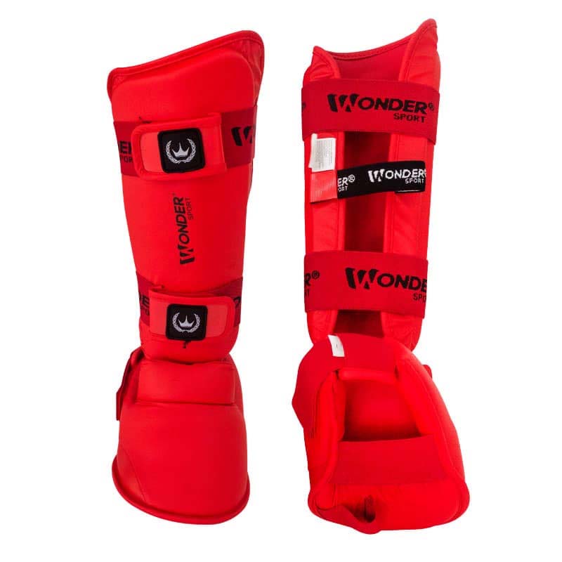 Canillera Espinillera Con Protector De Pie Para Karate