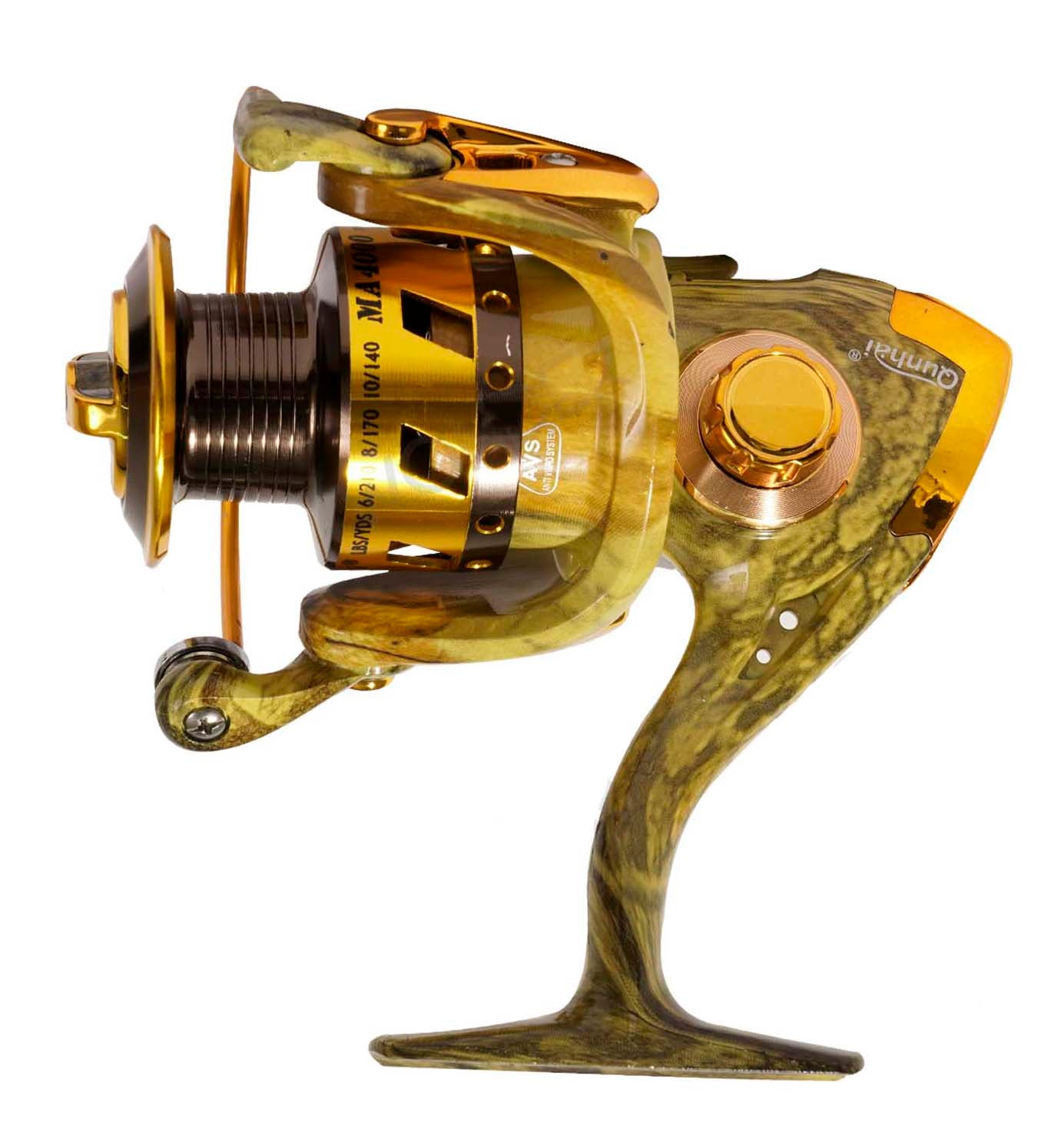 Carretel Para Pesca De 12+1 Balineras MA3000