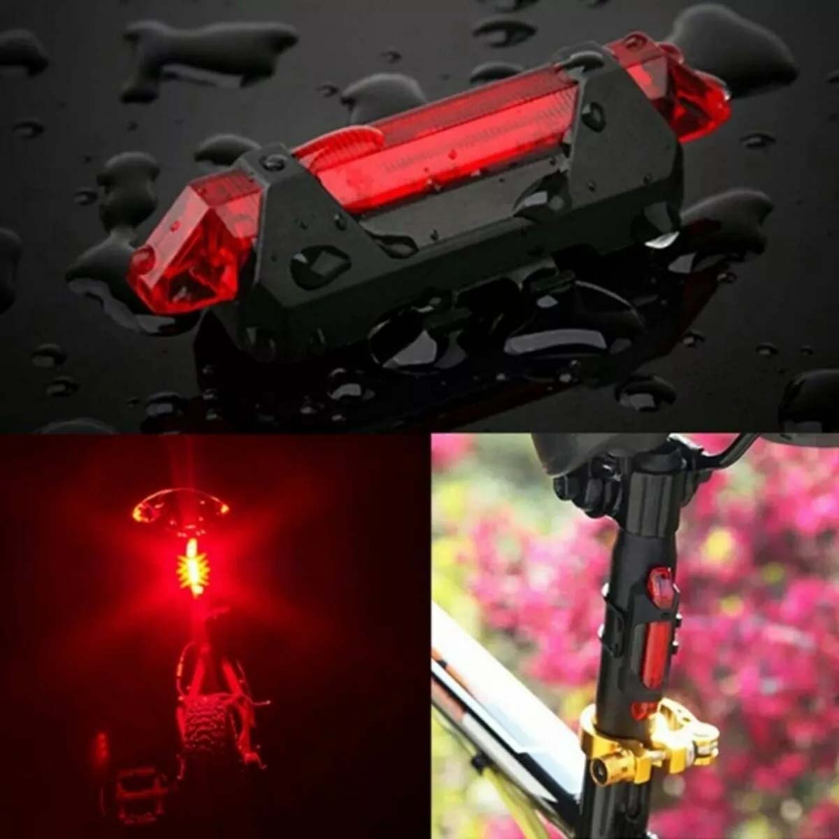Luz Led Para Bicicleta Recargable Trasera