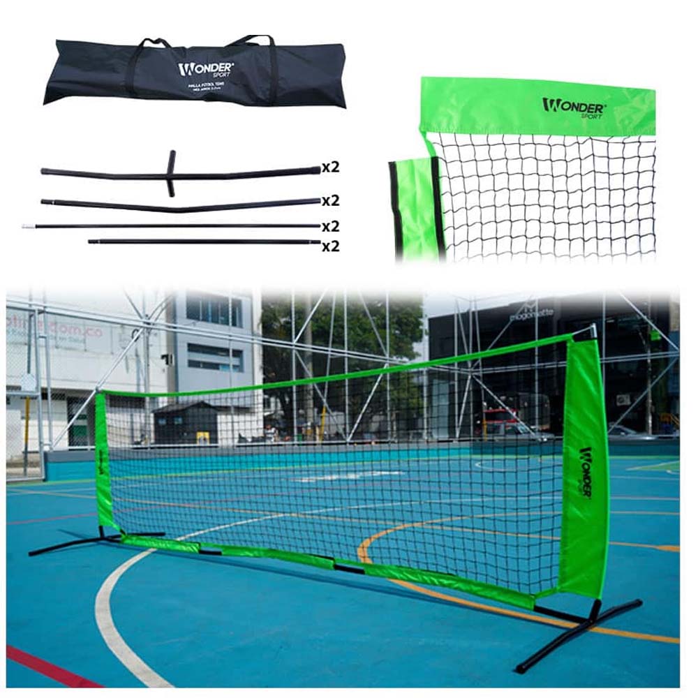 Malla y Soportes Para Futbol Tenis