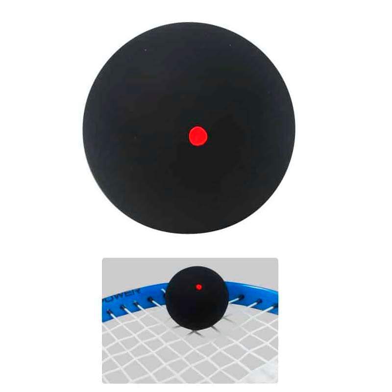 Pelota De Squash De Entrenamiento Con Un Punto Azul