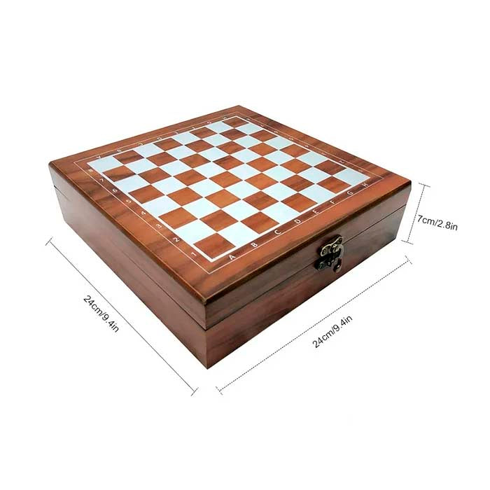 Juego de Ajedrez 4 en 1 Domino Cartas