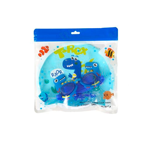 Set De Natación Para Niños Gorro y Gafas
