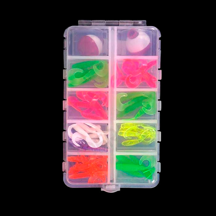 Set De Señuelos Y Carnada Para Pesca Con 79 Piezas