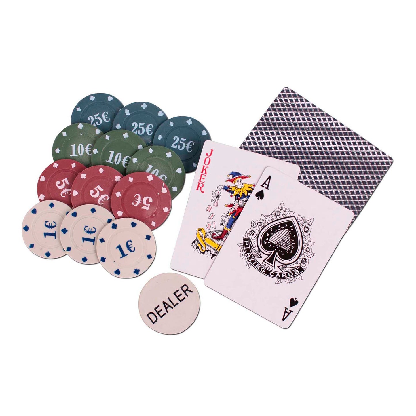 Juego De Poker Con 2 Mazos Y 100 Fichas