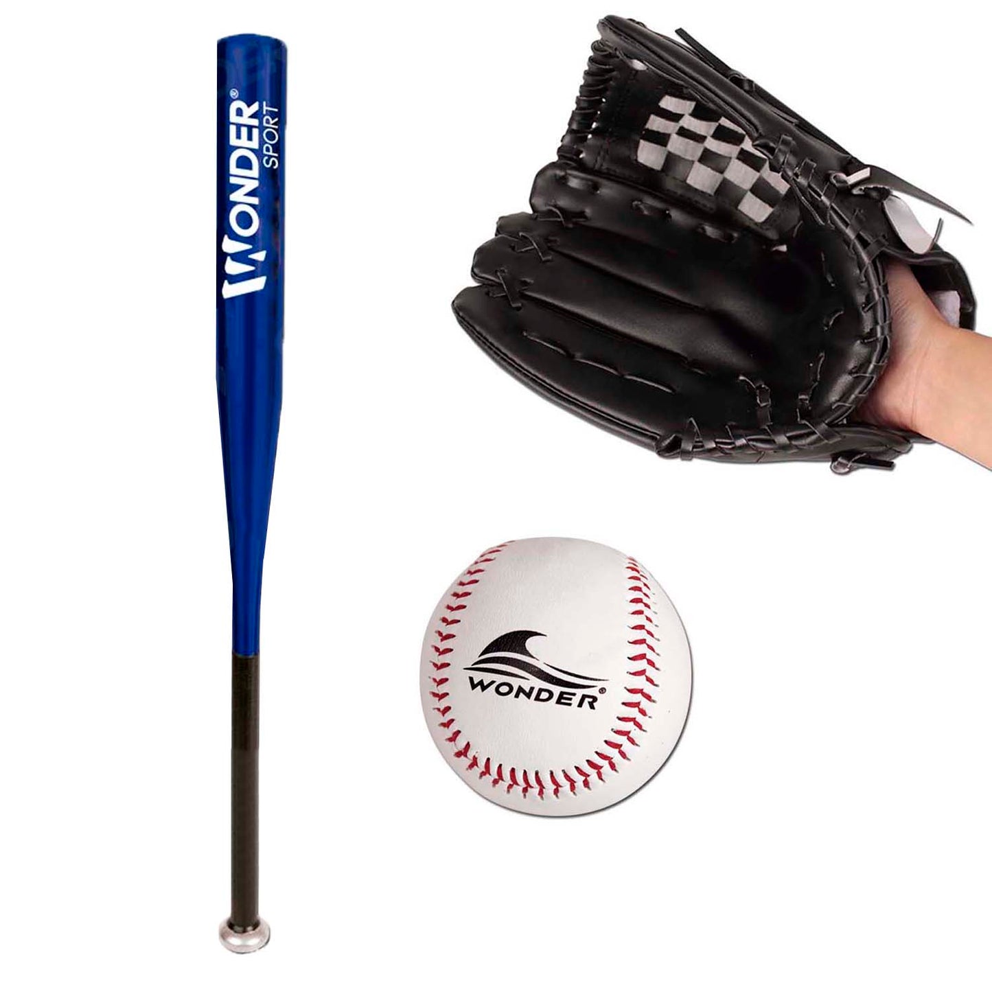 Kit De Baseball Con Bate De 24 “ Pelota Y Guante