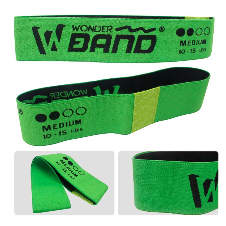 Banda Elastica En Tela Verde Medium