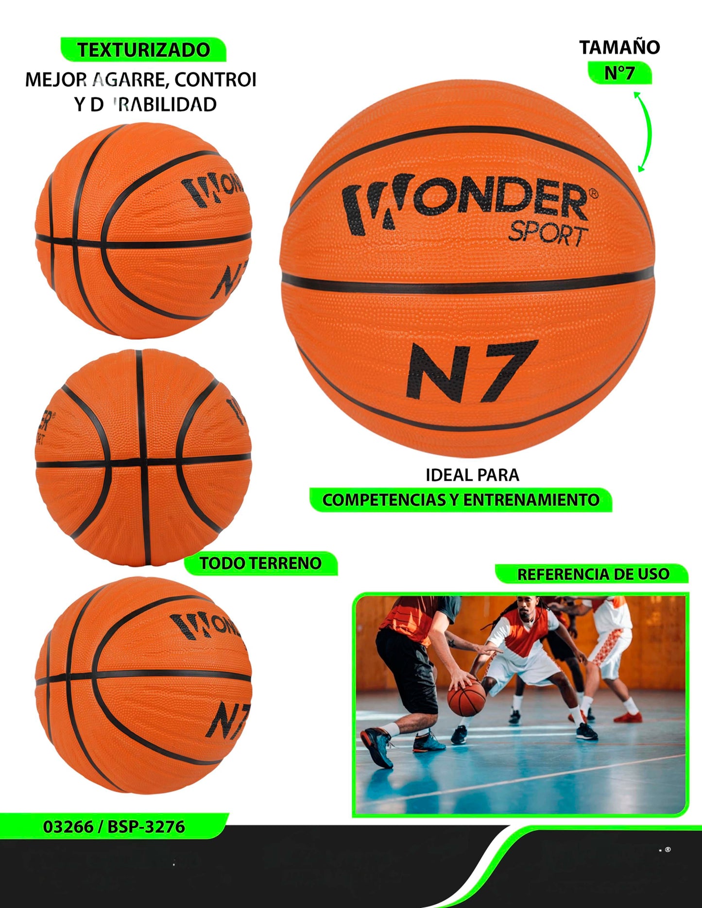 Balón Baloncesto N°7