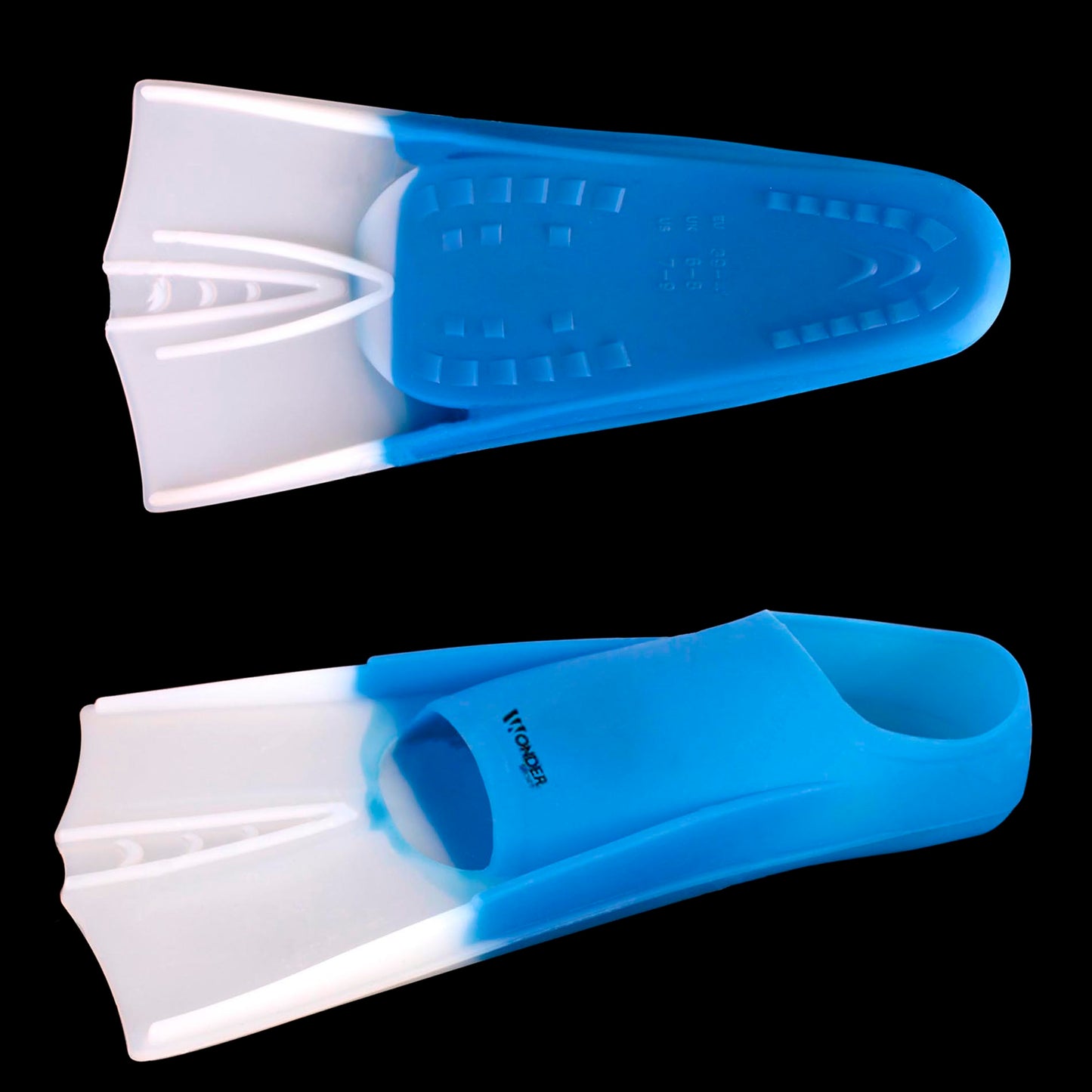 Aletas Cortas para Natación En Silicona Wonder