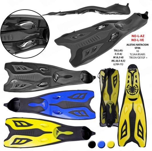 Aletas de Natación Profesionales SF06 – Alto Rendimiento