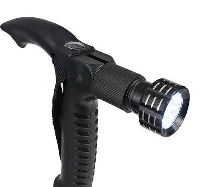 Bastón de Senderismo Trekking Con Luz LED y Brújula