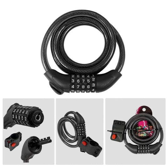 Candado para Bicicleta con Clave de Seguridad