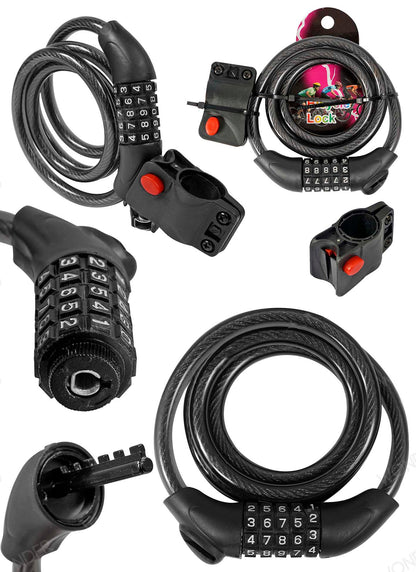 Candado para Bicicleta con Clave de Seguridad