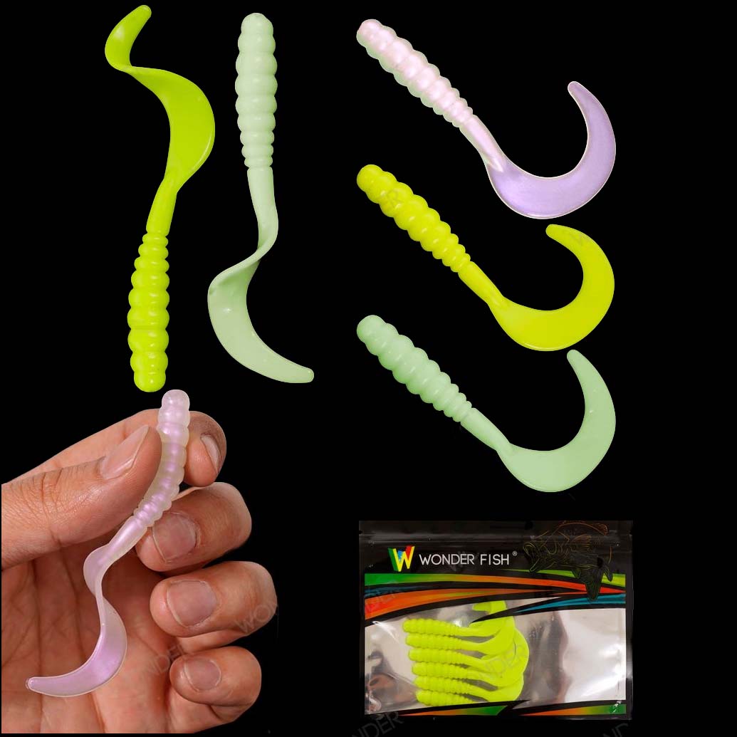 Señuelos Blandos Tipo Gusano 7 cm
