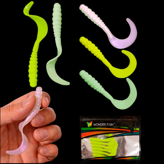 Señuelos Blandos Tipo Gusano 7 cm