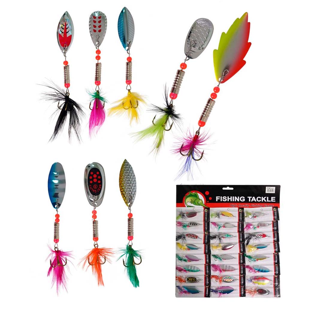 Señuelo Cuchara Para Trucha Pesca Spinner X 24 Unidades