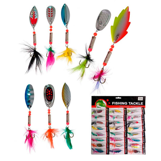 Señuelo Cuchara Para Trucha Pesca Spinner X 24 Unidades
