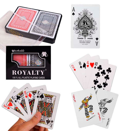 Cartas Plásticas  x2 Mazos