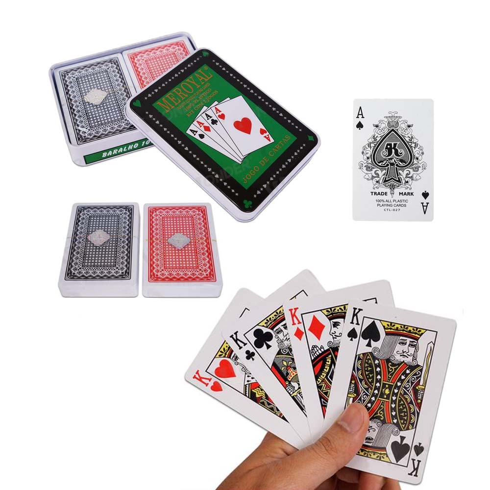 Baraja de Cartas Plásticas Profesional x2 Mazos