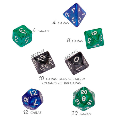 Set De Dados x 7 Juegos de Rol