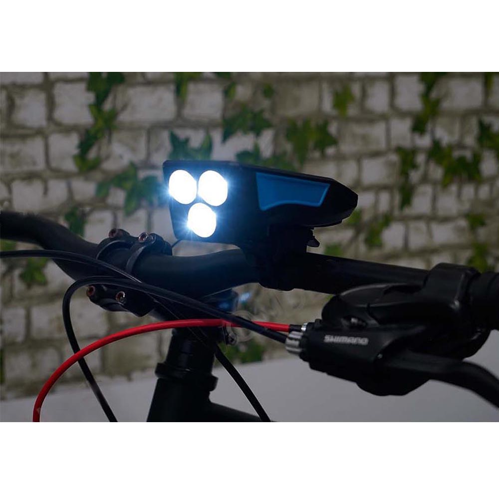 Luz Led Delantera Con Panel Solar Para Bicicleta