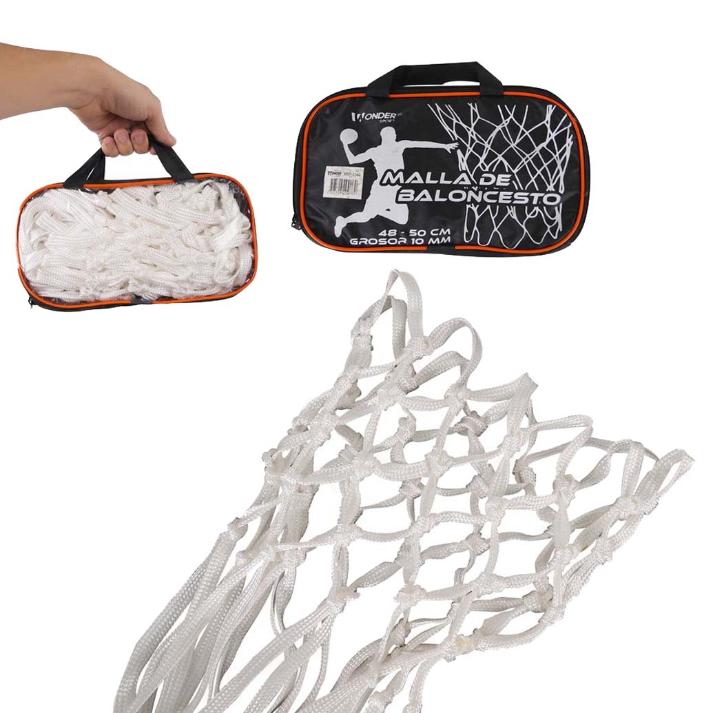 Red Malla Para Baloncesto Blanca
