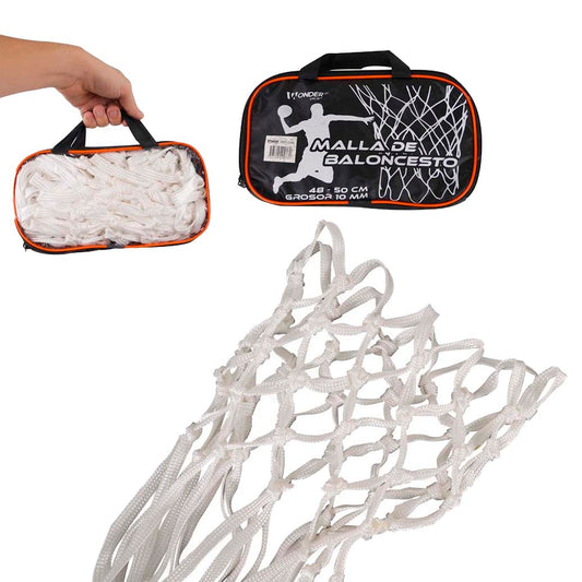Red Malla Para Baloncesto Blanca