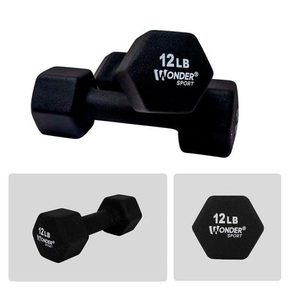 Mancuerna Pesa Neopreno 12 Lb X 2 Unidades