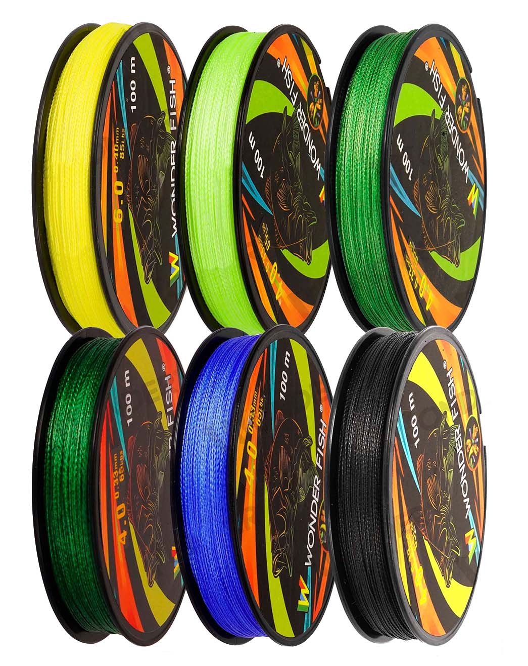 Sedal de Pesca Trenzado 100M Multicolor