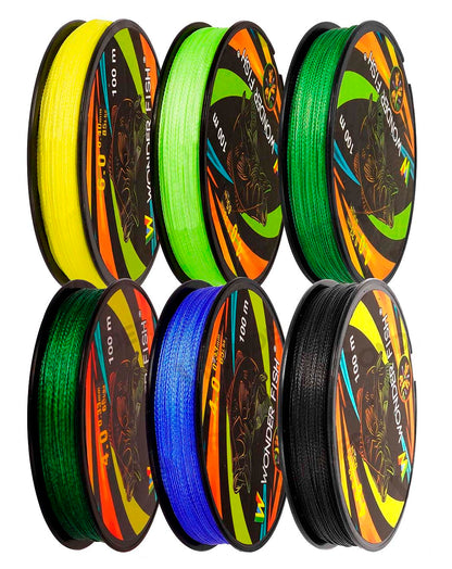 Sedal de Pesca Trenzado 100M Multicolor