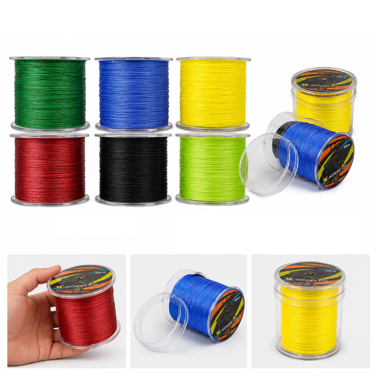 Sedal de Pesca Trenzado 500M Multicolor