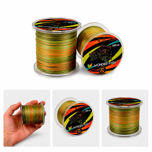 Sedal de Pesca Trenzado Camuflado De 300 m