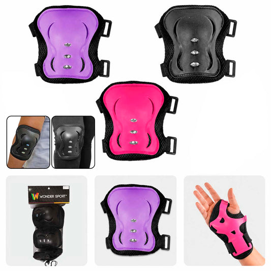 Set De Protección Para Patinaje Rodilleras Coderas Y Muñequeras