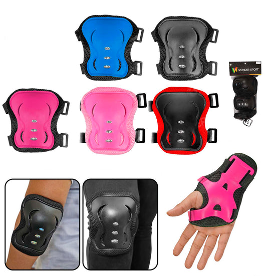 Set De Protección Para Patinaje Rodilleras Coderas Y Muñequeras Infantil Junior