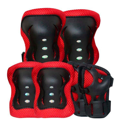Set De Protección Para Patinaje Rodilleras Coderas Y Muñequeras Infantil Junior