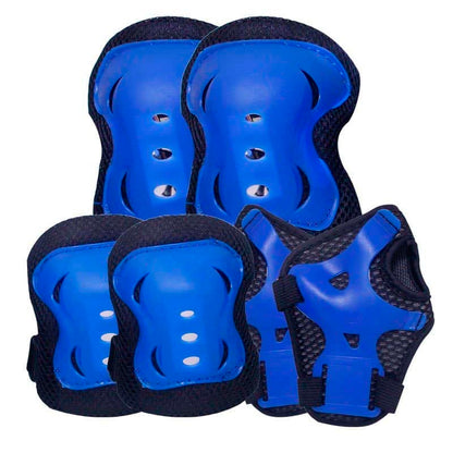 Set De Protección Para Patinaje Rodilleras Coderas Y Muñequeras Infantil Junior