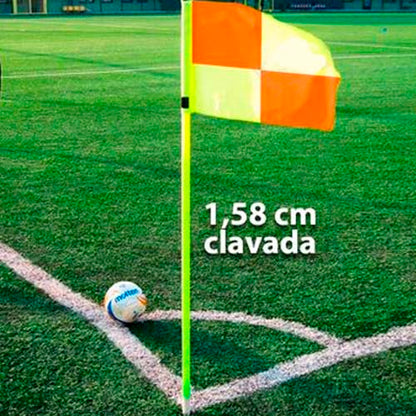 Banderin Tiro De Esquina Futbol x 4 Unidades