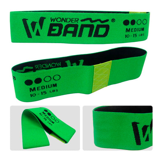 Banda Elastica En Tela Verde Medium